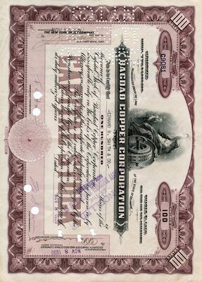 Edward B. Smith & Co. was the owner of one hundred shares. Cancelled.