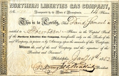 David Lamnel was the owner of fourteen shares.