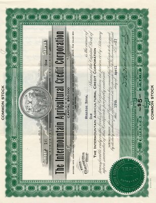 Stanton Bros. was the owner of one share.