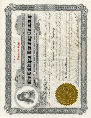 Donald A. Callahan Trustee was the owner of twelve thousand five hundred shares.