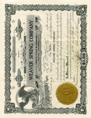 L. E. McKusty was the owner of one hundred shares.