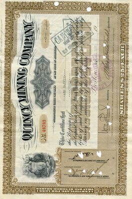 Abe Sackim was the owner of three shares. Cancelled.