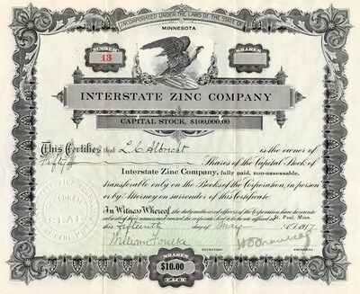 L. C. Albrecht was the owner of fifty shares