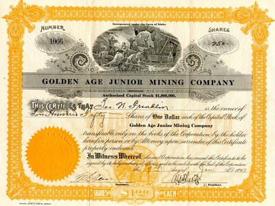 Geo. N. Franklin was the owner of two hundred fifty shares.