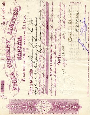 James Joicey Esq. M. P. was the owner of eight hundred twenty shares.