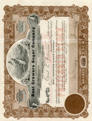 Cecil E. Freewaw was the owner of ten shares.