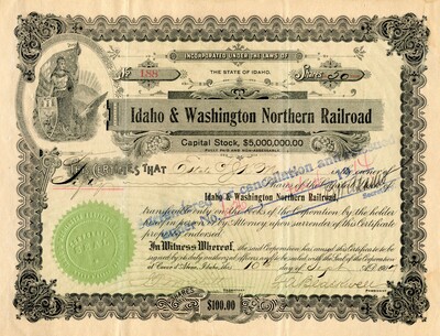 Estate of J. K. Mosse was the owner of fifty shares. Cancelled.