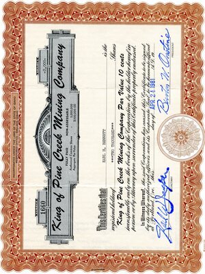 Earl H. Bennett was the owner of two thousand shares.