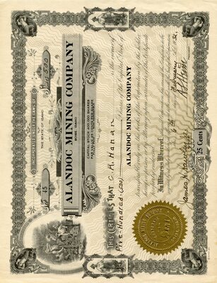 C. R. Hanan was the owner of five hundred shares.