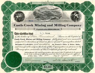 C. R. Hanan was the owner of five hundred shares.