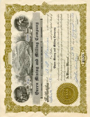 A. F. Haines was the owner of five shares.