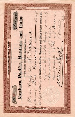 H. P. Heacock was the owner of five hundred shares.