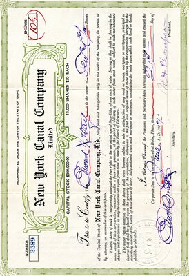 Edward ? Way was the owner of ten and one half shares.