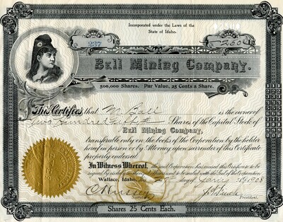 M. Ball was the owner of two hundred fifty shares.