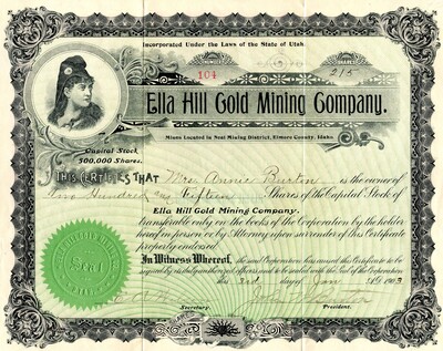 Mrs. Annie Burton was the owner of two hundred fifteen shares.