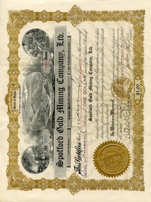 Judam (?) Shiffird (?) was the owner of one thousand shares.