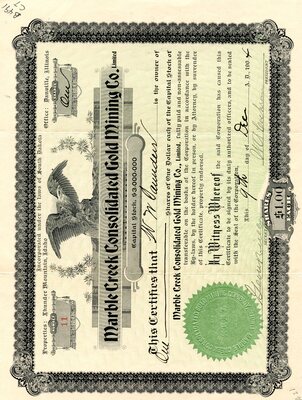 W. N. Saunders was the owner of one share.