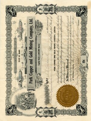 A. F. Caldwell was the owner of five hundred shares.