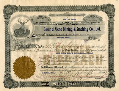 A. H. Leacherstirs (?) was the owner of three hundred thousand shares. Cancelled.