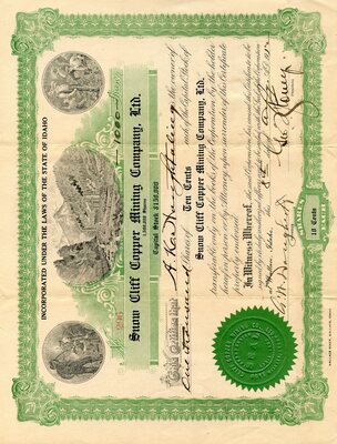 A. K. Haughtaling (?) was the owner of one thousand shares.