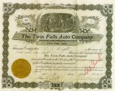 L. T. Wright was the owner of five and one half shares. Cancelled.