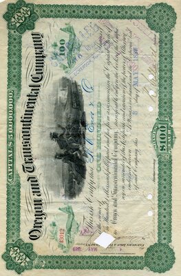 H. K. Emos & Co. were the owners of one hundred shares. Cancelled.