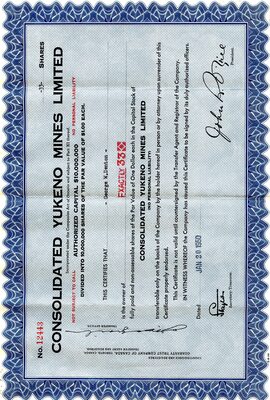 George W. Denton was the owner of thirty-three shares.