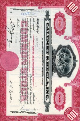 Bob & Co was the owner of one hundred shares.