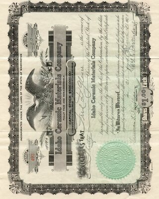 Fred D. Glaser was the owner of thirty shares.