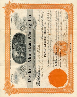 J. W. Hiedler(?) was the owner of one thousand shares.