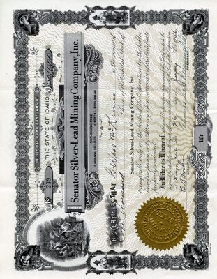 G. Wess McKinis(?) was the owner of one thousand shares.