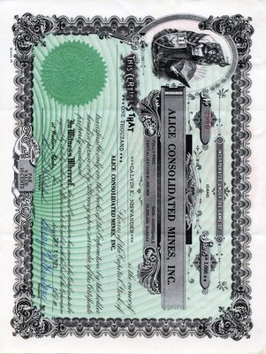 Calvin e. Niswander was the owner of ten thousand shares.