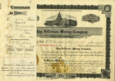 H. C. McAllister was the owner of four hundred shares.