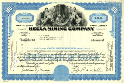 P. J. Dekker was the owner of one hundred shares.