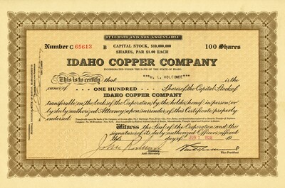 M. L. Holcombe was the owner of one hundred shares.