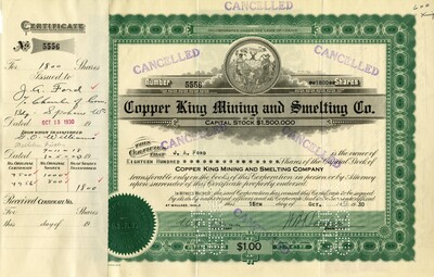 J.A. Ford was the owner of one thousand eight hundred shares.