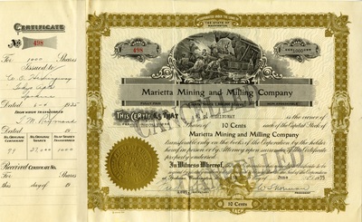 W. C. Hemingway was the owner of one thousand shares.