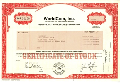 Eric Andrew Drum was the owner of one share.