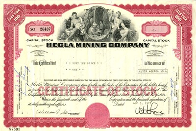 Ruby Lee Price was the owner of one share.