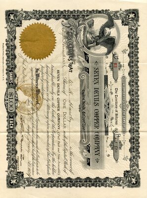 W. H. Hawley was the owner of eight hundred shares.