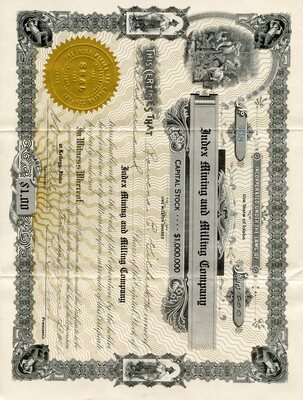 Rowens E. Gicherl (?) was the owner of one thousand shares.