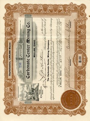 F. W. Harthorn was the owner of one thousand shares.