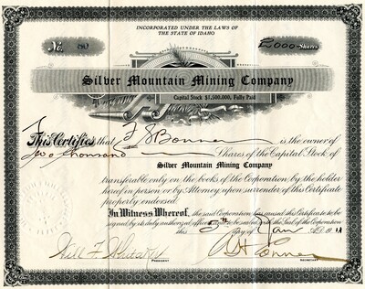 F.S. Bonner was the owner of two thousand shares.