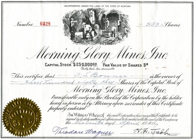 F. S. Bonner was the owner of three hundred eighty-three shares.