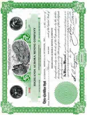 Richards, Merrill & Peterson, Inc. was the owner of four hundred shares.