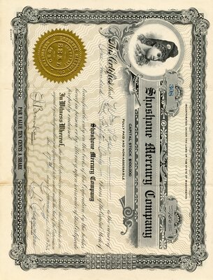 Wm (?) Pape was the owner of one hundred fifty shares.