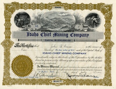 John B. Grass was the owner of five shares.