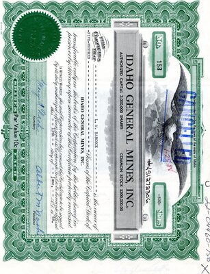 L. W. Babcock was the owner of five hundred shares. This certificate was marked as This was marked as cancelled.