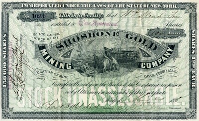 W. P. Stench Tm (?) was the owner of one hundred shares.