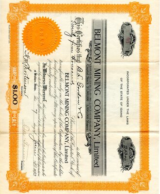 B. L. Gordon & Co. was the owner of two thousand five hundred shares.